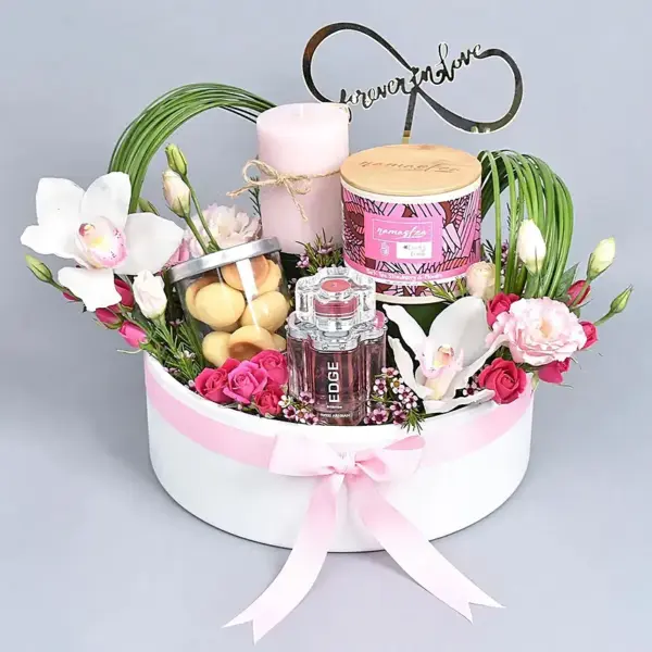 Perfume and Tea Hamper, A Gift for Lady