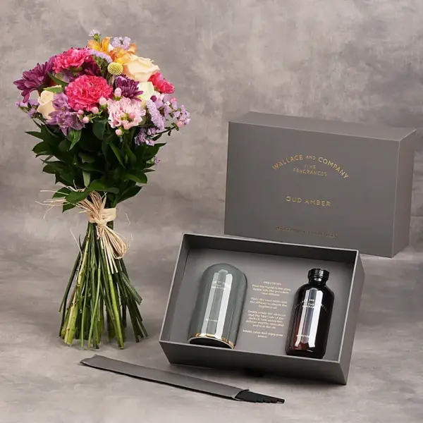 Luxury Reed Diffuser with Flowers